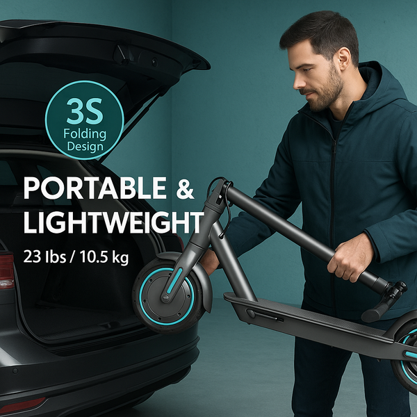 Lumo Eco – Lightweight Foldable Electric Scooter (350W, 18-mile range)